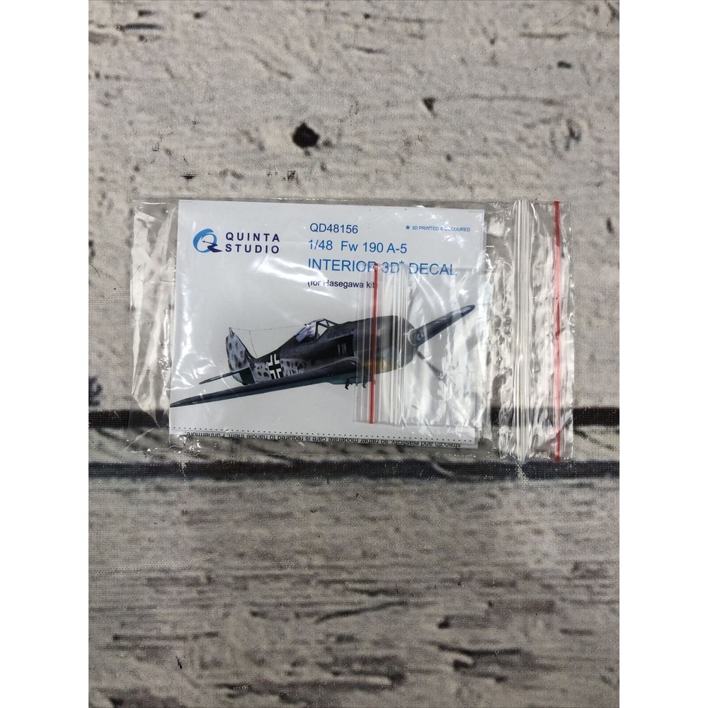 QD48156 1:48 Quinta Studio Interior 3D Decal - Fw 190A-5 (HAS kit)